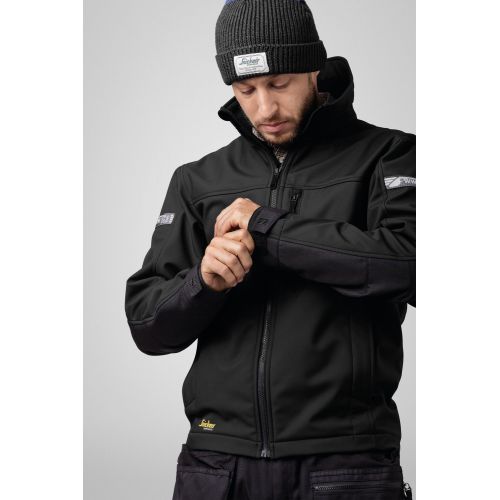 1200 Chaqueta Softshell AllroundWork gris acero/ negro